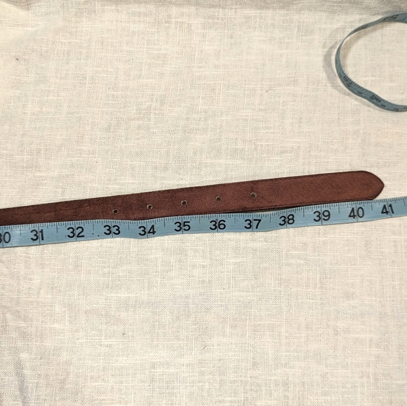 Lot of 2 Laura Gayle Suede Leather Belts Brown Tan Women's Sz XL - Picture 10 of 11